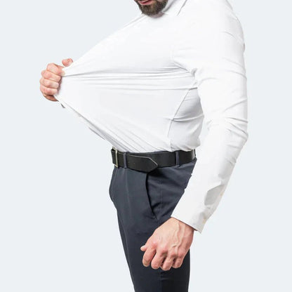 Camisa de algodón de alta calidad y resistente a las arrugas para hombre