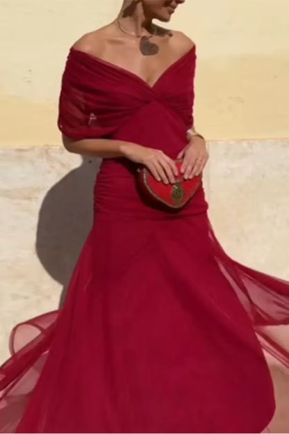 Louise | Vestido maxi elegante con escote en V