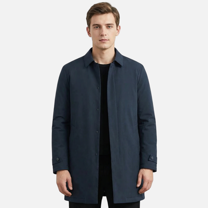 Gabardina aislante con puños abotonados para hombres