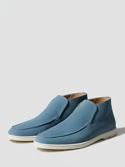 Zapatos tobilleros de piel de ante para hombre