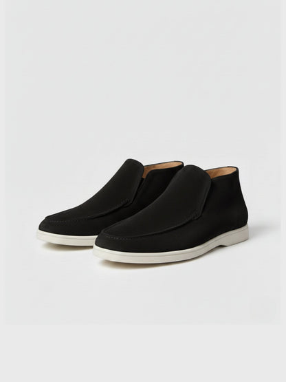 Zapatos tobilleros de piel de ante para hombre