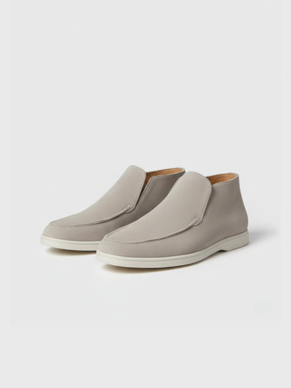 Zapatos tobilleros de piel de ante para hombre