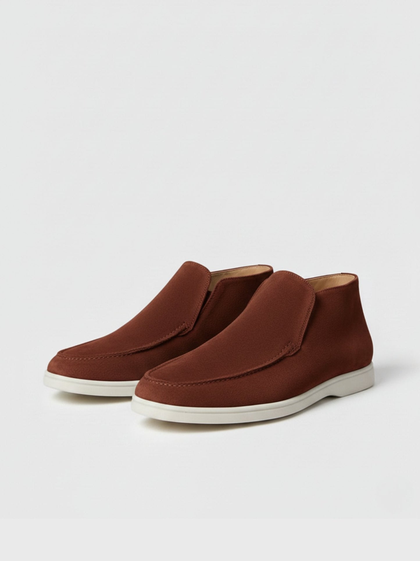 Zapatos tobilleros de piel de ante para hombre