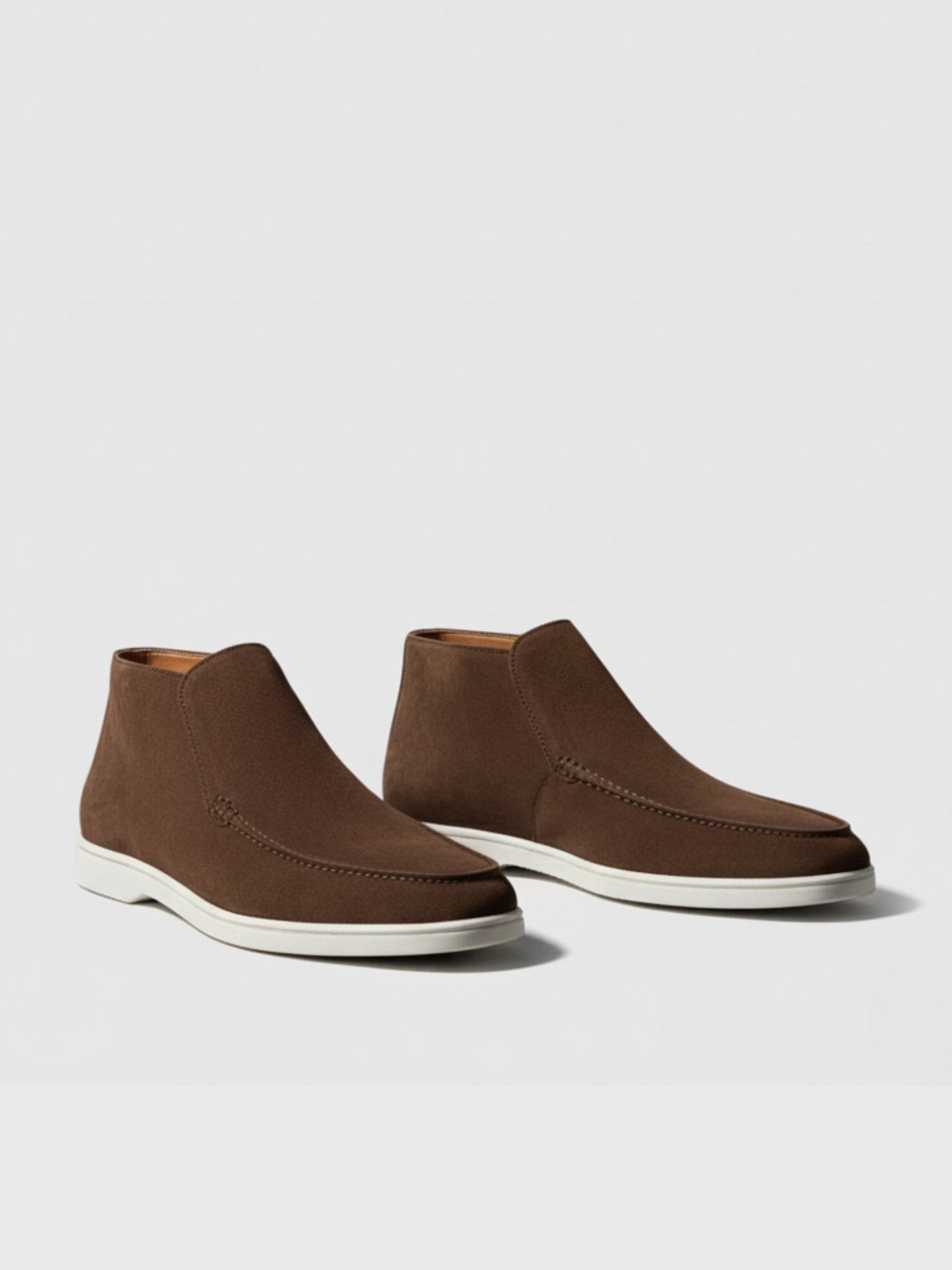 Zapatos tobilleros de piel de ante para hombre