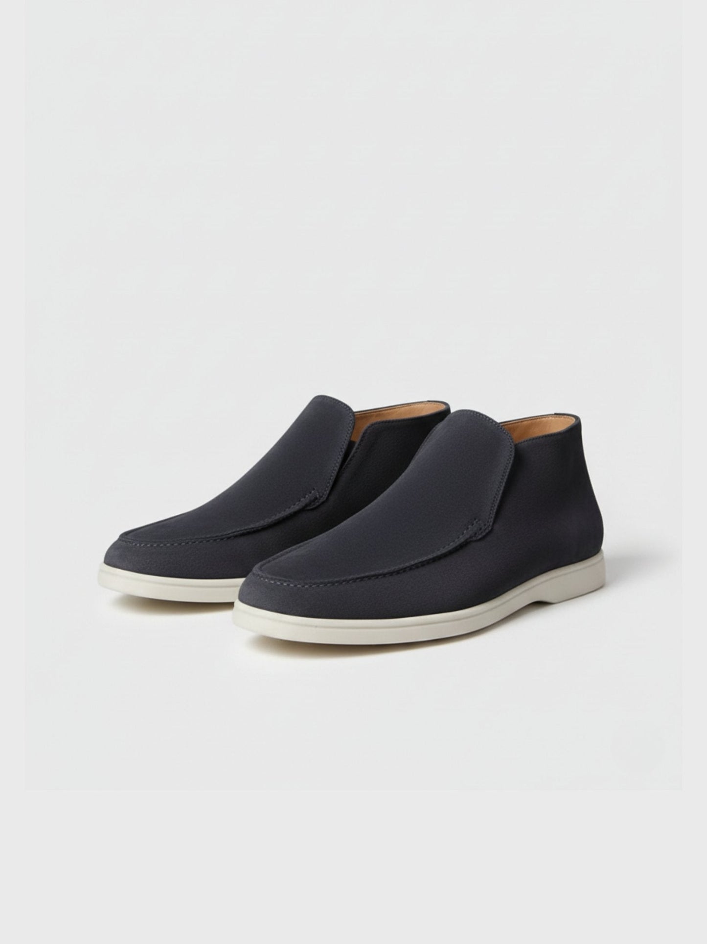 Zapatos tobilleros de piel de ante para hombre