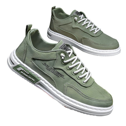 Zapatillas cómodas de tela con cordones para hombre