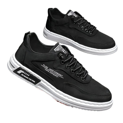 Zapatillas cómodas de tela con cordones para hombre