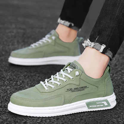 Zapatillas cómodas de tela con cordones para hombre