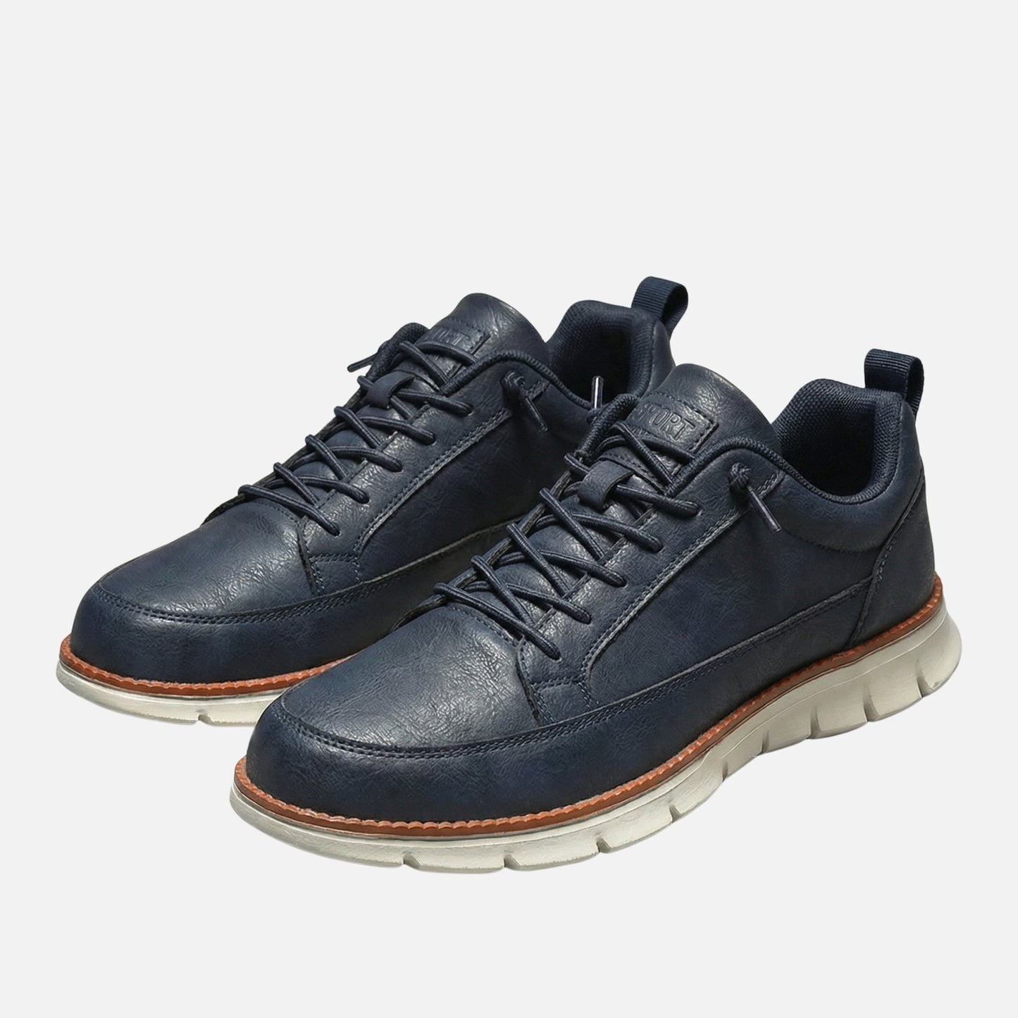 Zapatillas casuales de efecto ante con ajuste cómodo para hombre