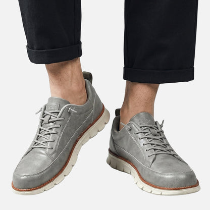 Zapatillas casuales de efecto ante con ajuste cómodo para hombre