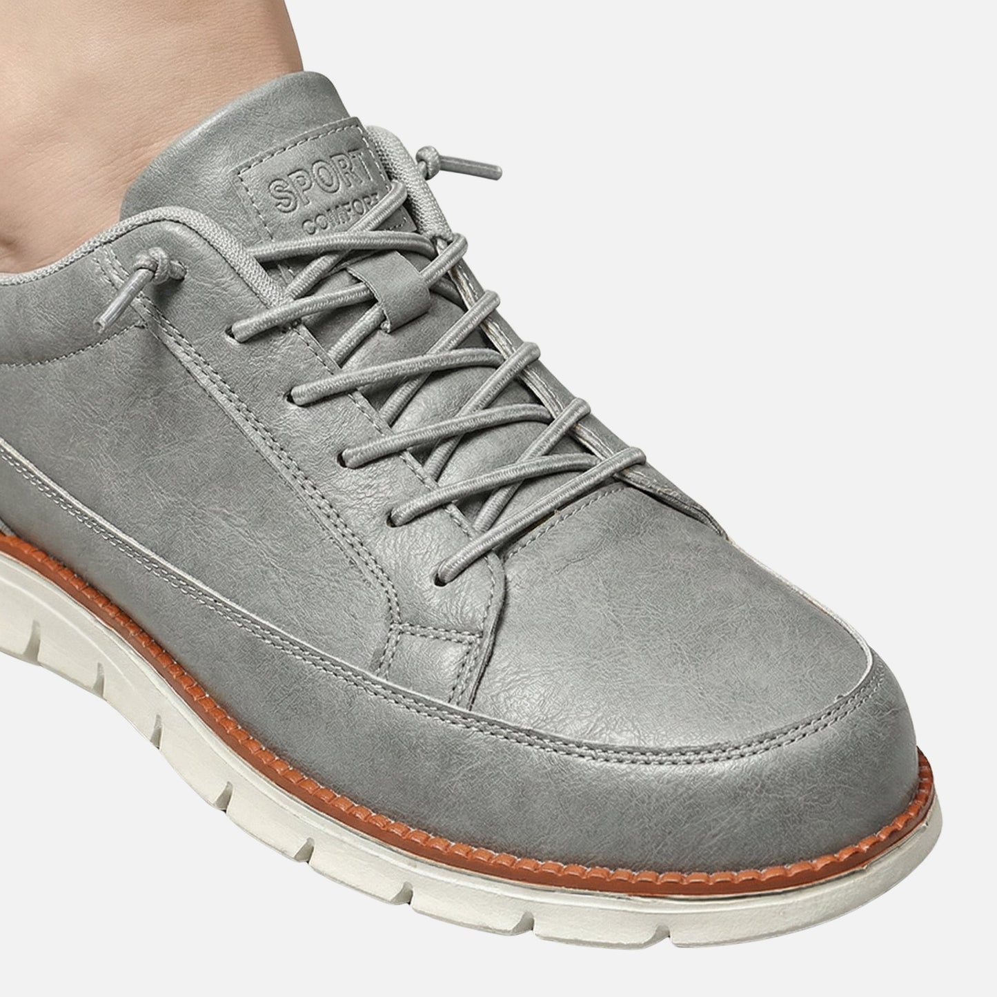 Zapatillas casuales de efecto ante con ajuste cómodo para hombre