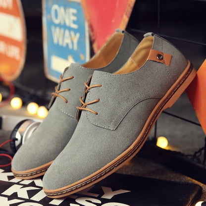 Zapatos Oxford de charol con cordones y puntera puntiaguda para hombre