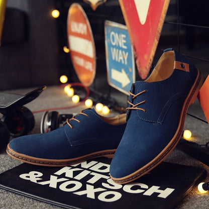 Zapatos Oxford de charol con cordones y puntera puntiaguda para hombre