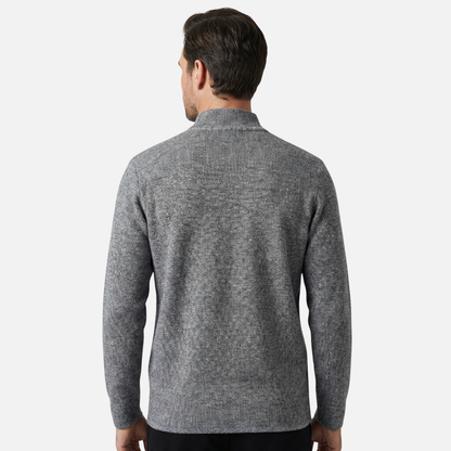 Cardigan de punto casual para hombres – Capa ligera con cierre de botones