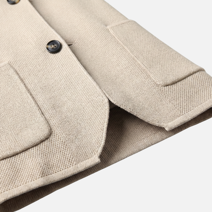 Cardigan de punto casual para hombres – Capa ligera con cierre de botones