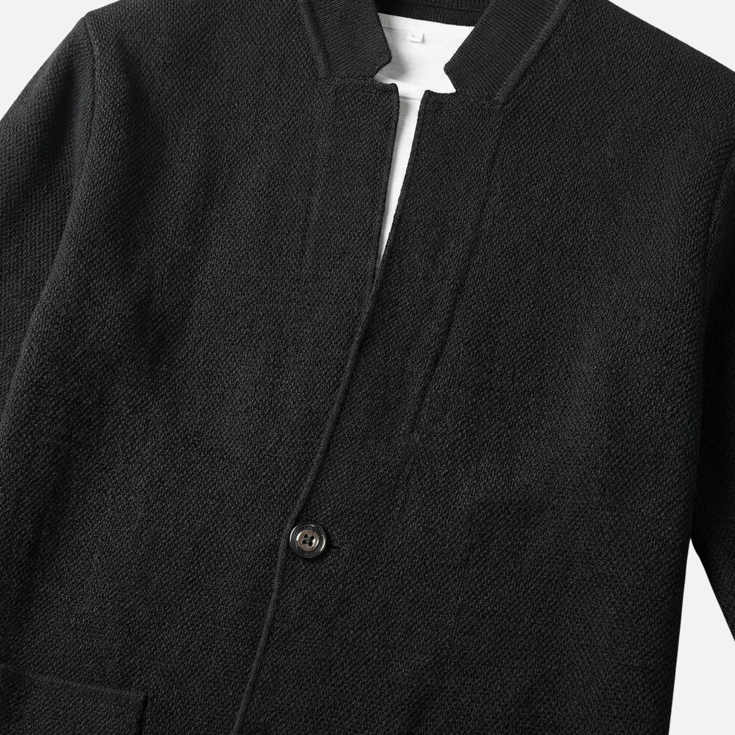 Cardigan de punto casual para hombres – Capa ligera con cierre de botones
