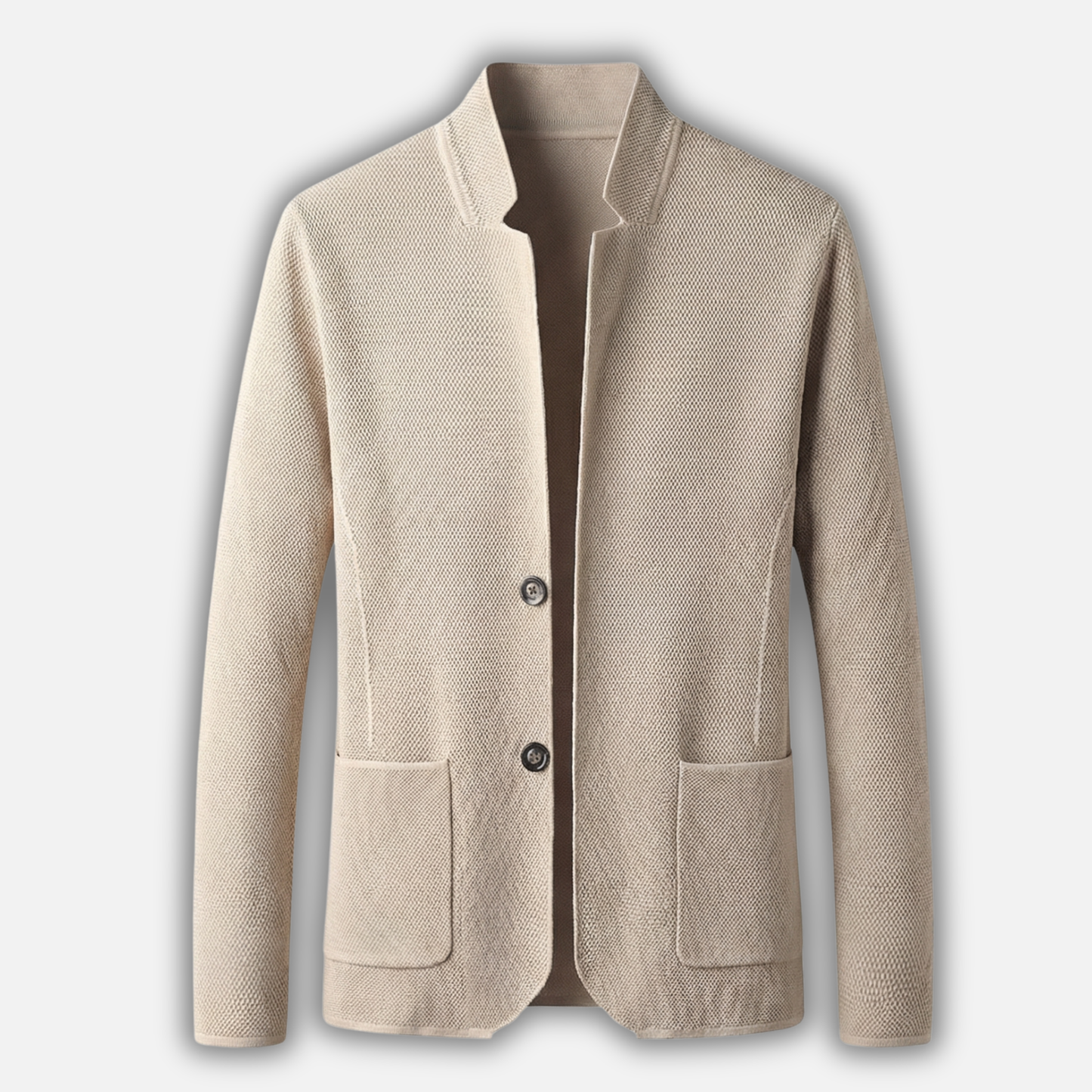Cardigan de punto casual para hombres – Capa ligera con cierre de botones