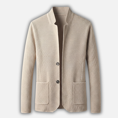 Cardigan de punto casual para hombres – Capa ligera con cierre de botones