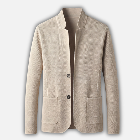 Cardigan de punto casual para hombres – Capa ligera con cierre de botones