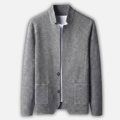 Cardigan de punto casual para hombres – Capa ligera con cierre de botones