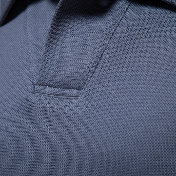 Polo de algodón de manga larga para hombre