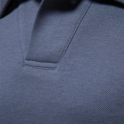 Polo de algodón de manga larga para hombre
