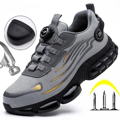 Zapatos de seguridad de cuero S3 con puntera de acero para hombre