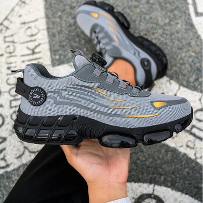 Zapatos de seguridad de cuero S3 con puntera de acero para hombre