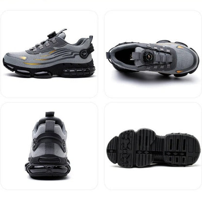 Zapatos de seguridad de cuero S3 con puntera de acero para hombre