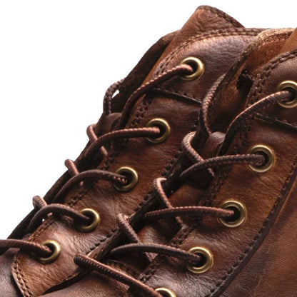 Botas de cuero con cordones y suela resistente para hombre