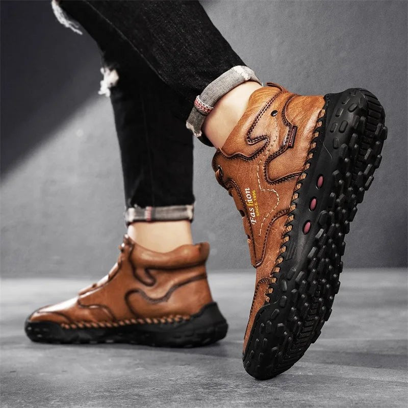Zapatillas ligeras de lona con cordones para hombre