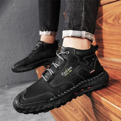 Zapatillas ligeras de lona con cordones para hombre