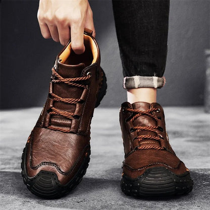 Zapatillas ligeras de lona con cordones para hombre