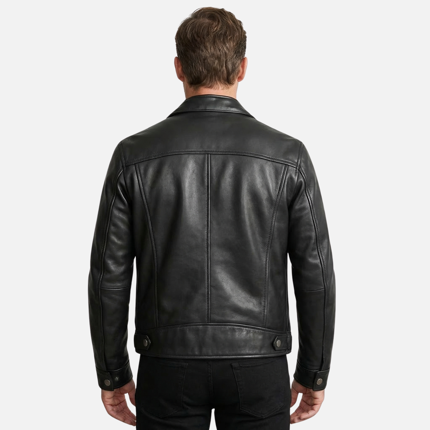 Chaqueta vintage ligera con forro de algodón y cremallera para hombre