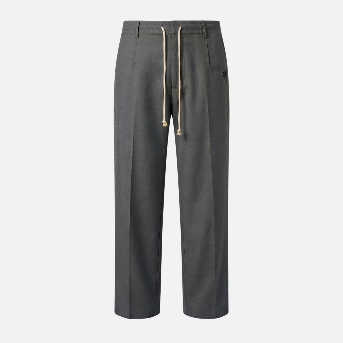 Pantalón ligero y transpirable con pinzas y cintura ajustable para hombre