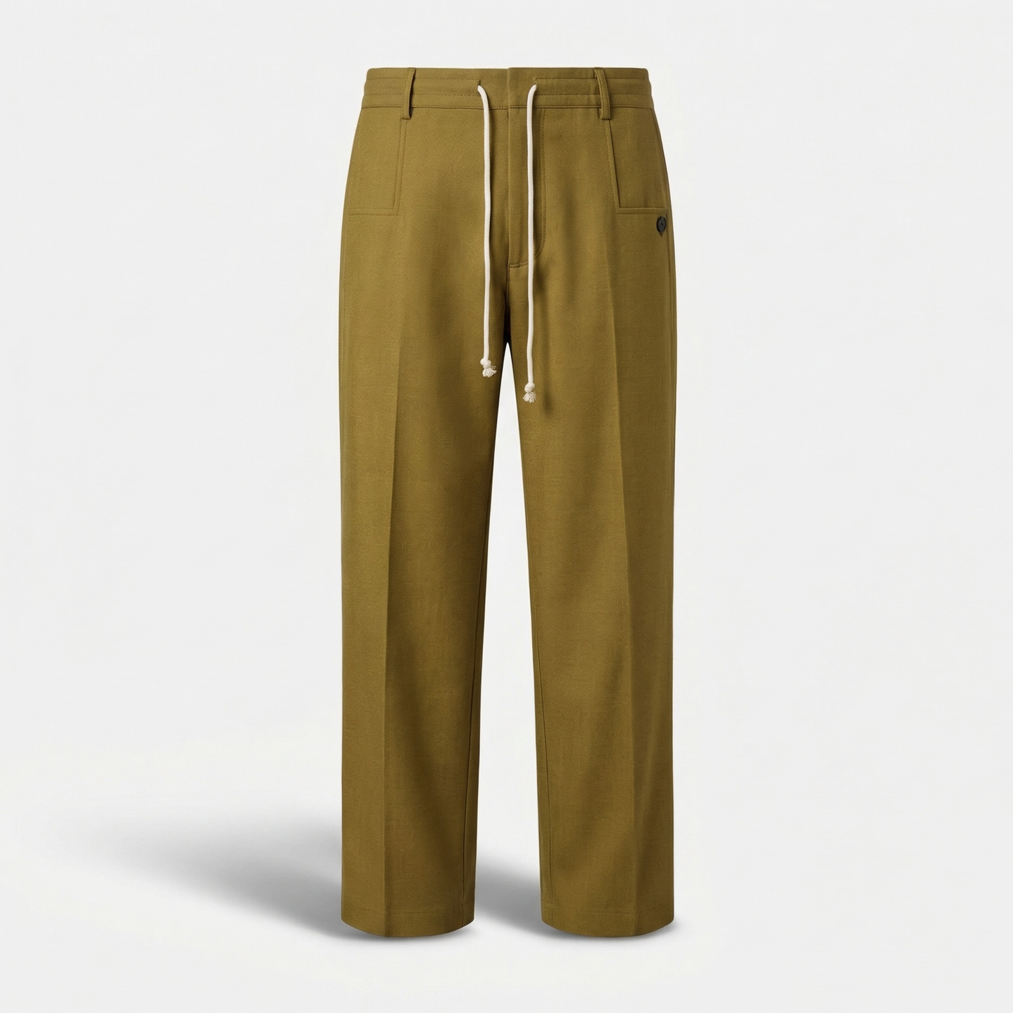 Pantalón ligero y transpirable con pinzas y cintura ajustable para hombre
