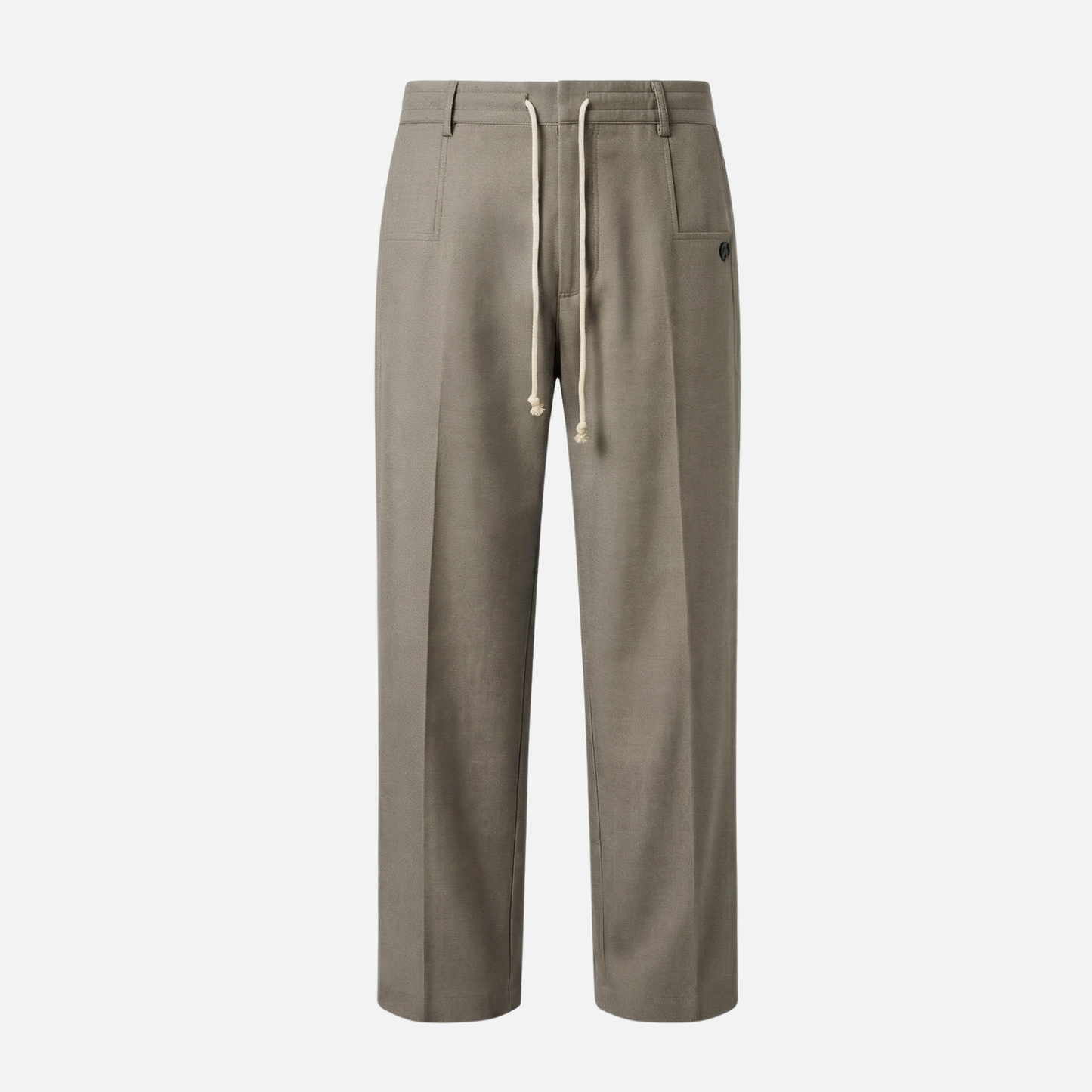 Pantalón ligero y transpirable con pinzas y cintura ajustable para hombre