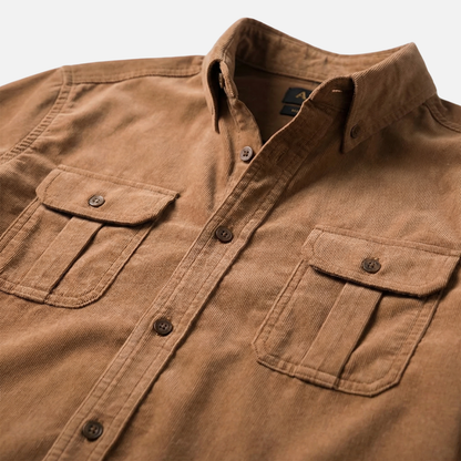 Camisa ligera casual con botones para hombre
