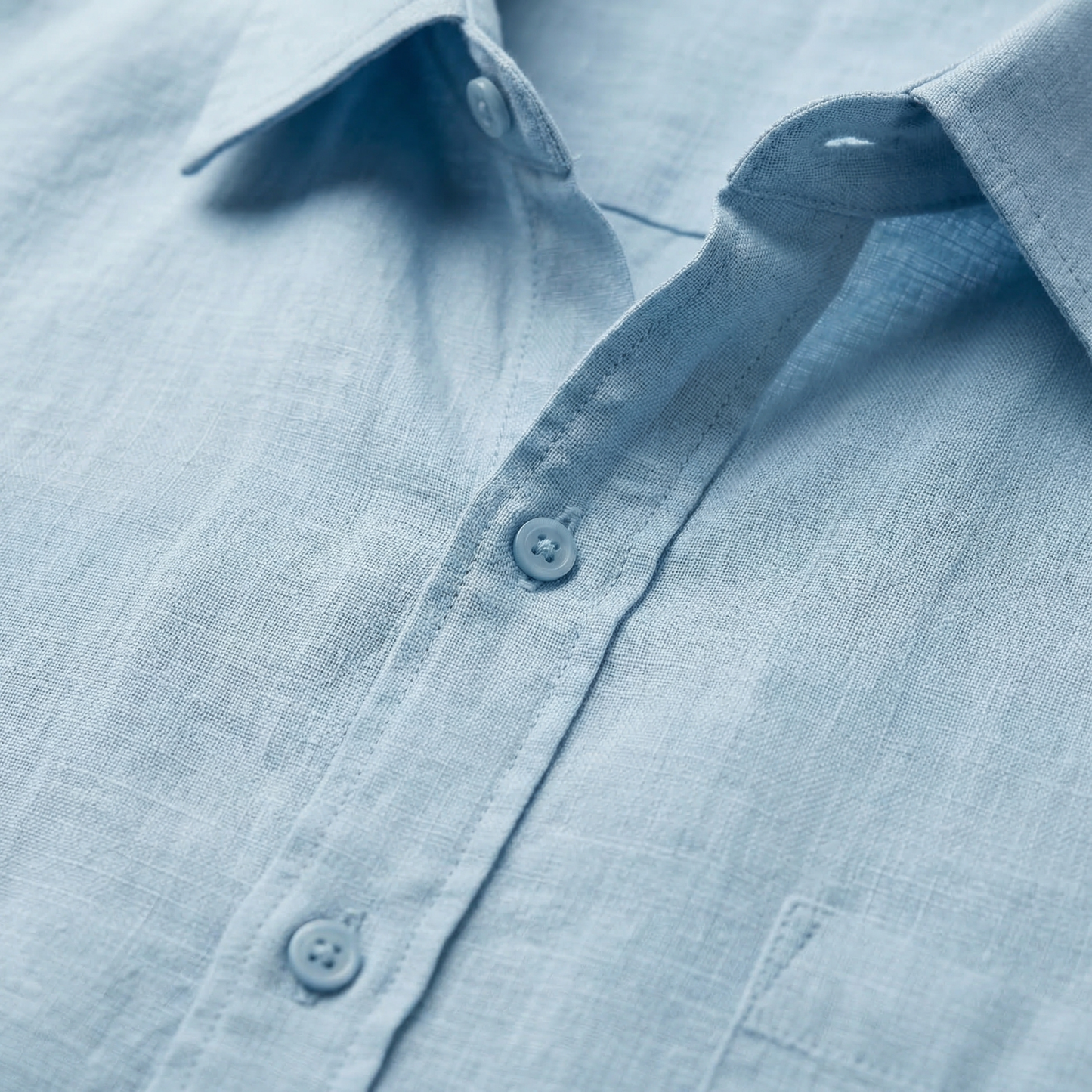Camisa de lino de verano de manga corta con corte relajado para hombre