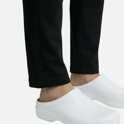 Pantalón de lino con cintura elástica y bolsillos laterales para hombre