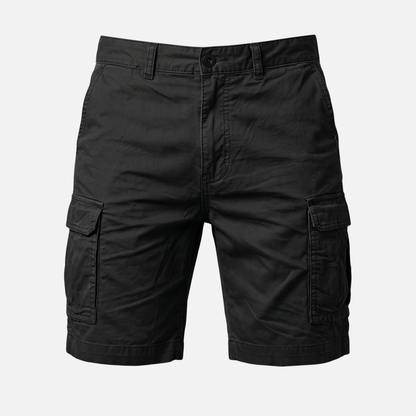 Shorts cargo de mezcla de algodón con corte locker y bolsillos laterales para hombre