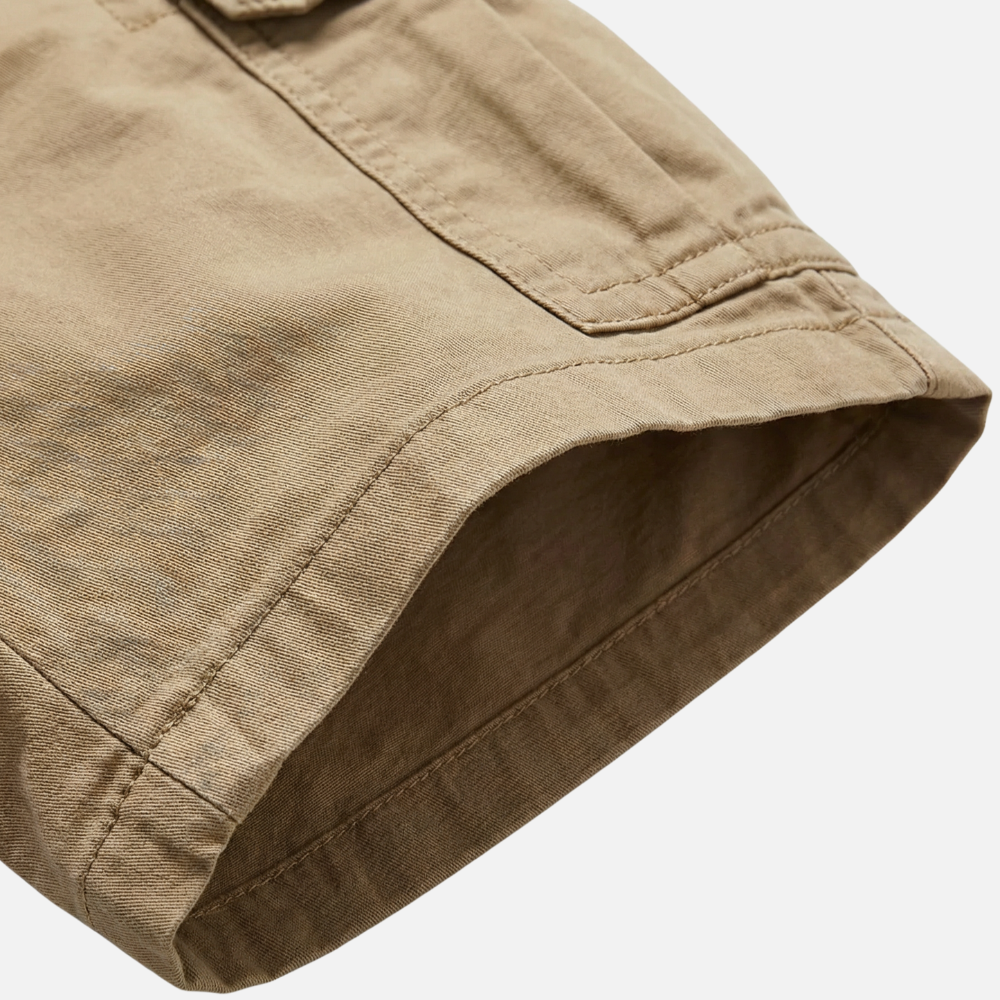 Shorts cargo de mezcla de algodón con corte locker y bolsillos laterales para hombre