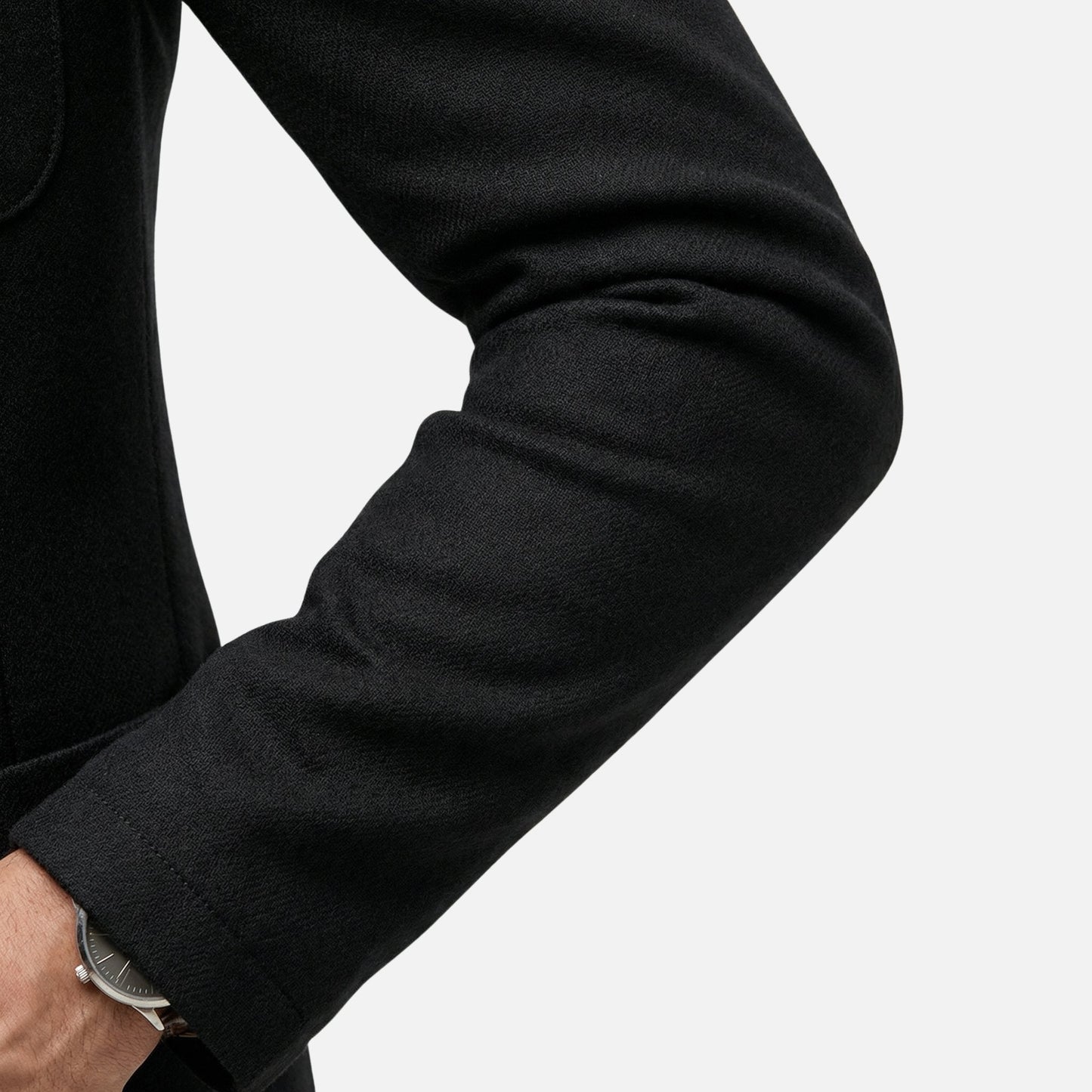 Blazer de punto fino casual con bolsillo en el pecho para hombre