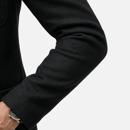 Blazer de punto fino casual con bolsillo en el pecho para hombre