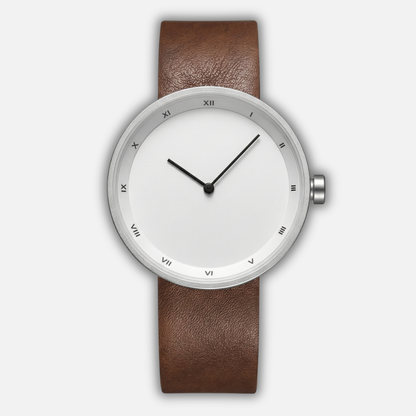 Reloj estilo minimalista nórdico con caja metálica para hombre