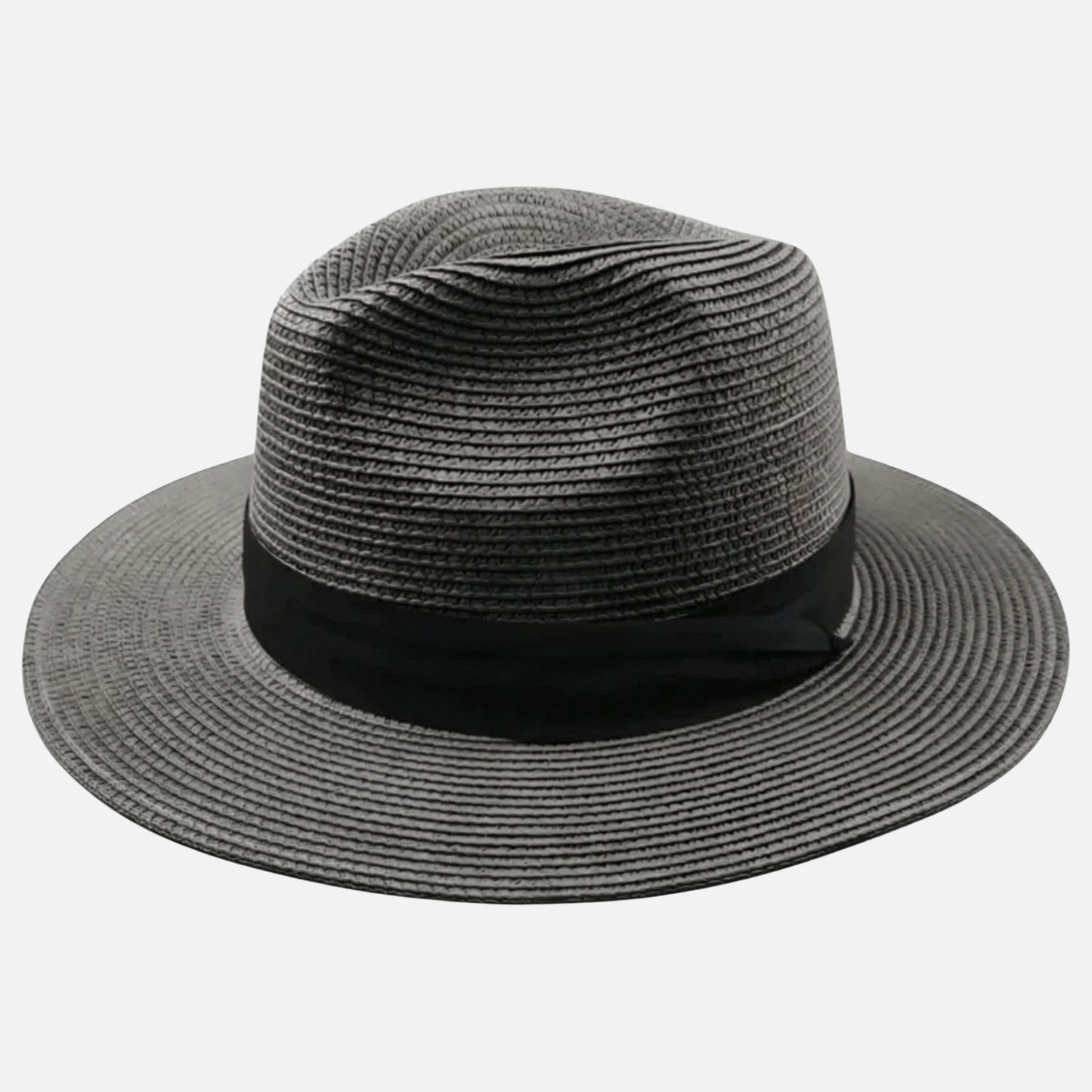 Sombrero panamá de paja toquilla con cinta de raso para hombre