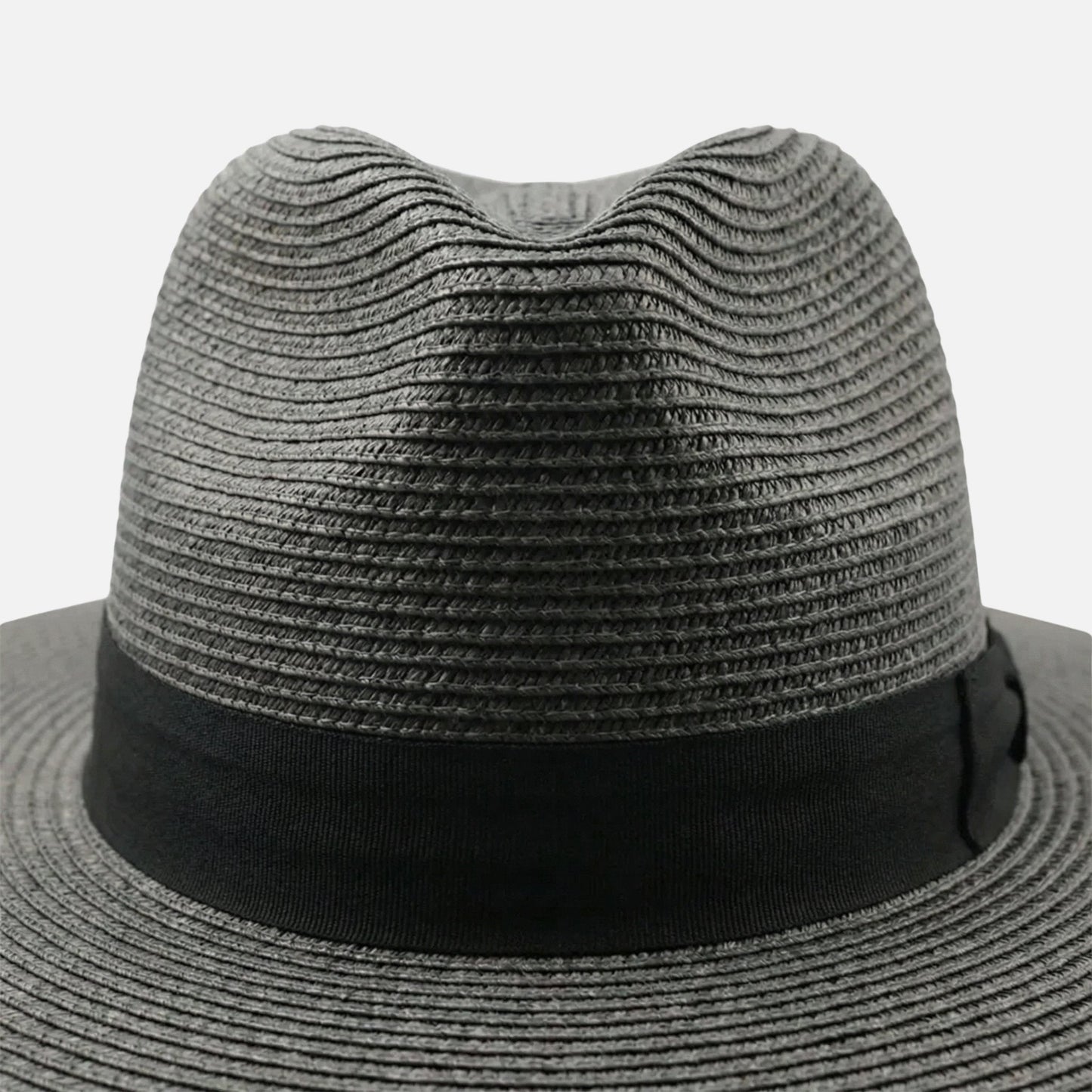 Sombrero panamá de paja toquilla con cinta de raso para hombre