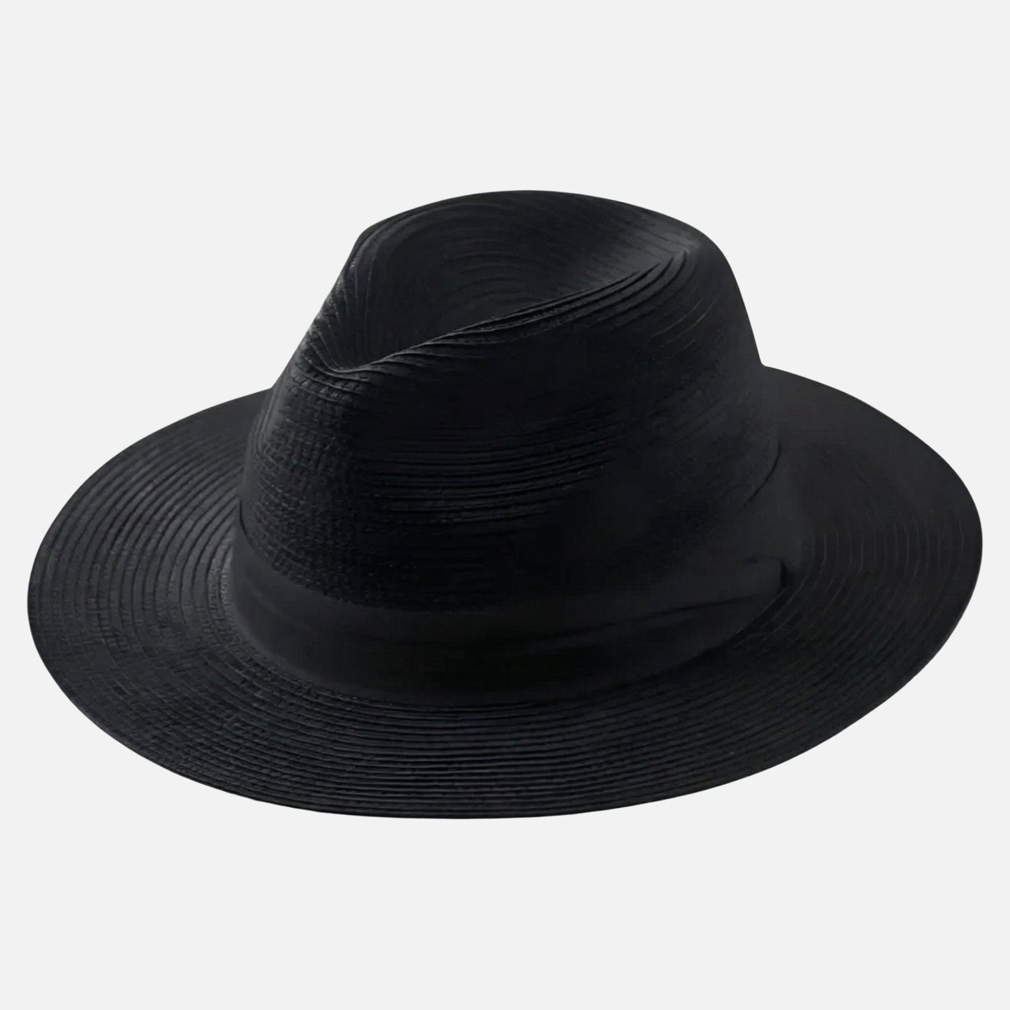 Sombrero panamá de paja toquilla con cinta de raso para hombre