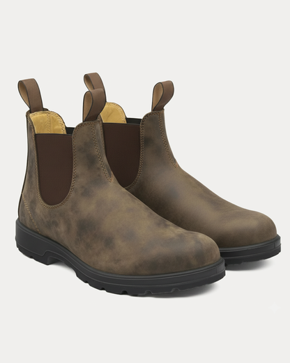 Botines Chelsea resistentes con paneles elásticos laterales para caballeros