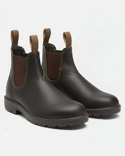 Botines Chelsea resistentes con paneles elásticos laterales para caballeros